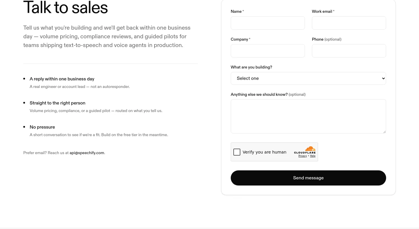 speechify.ai Hero section