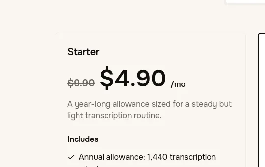 Price anchor element from speechnotes.org