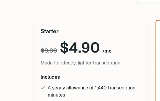 Price anchor element from speechtext.co