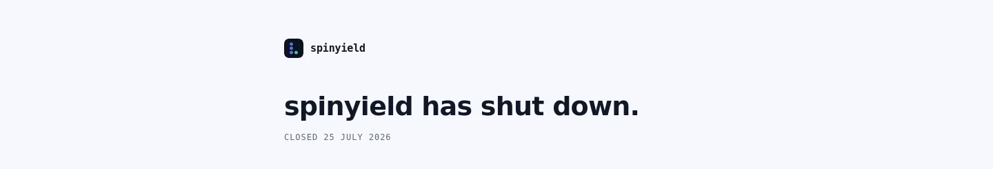 spinyield.com — a measured funnel
