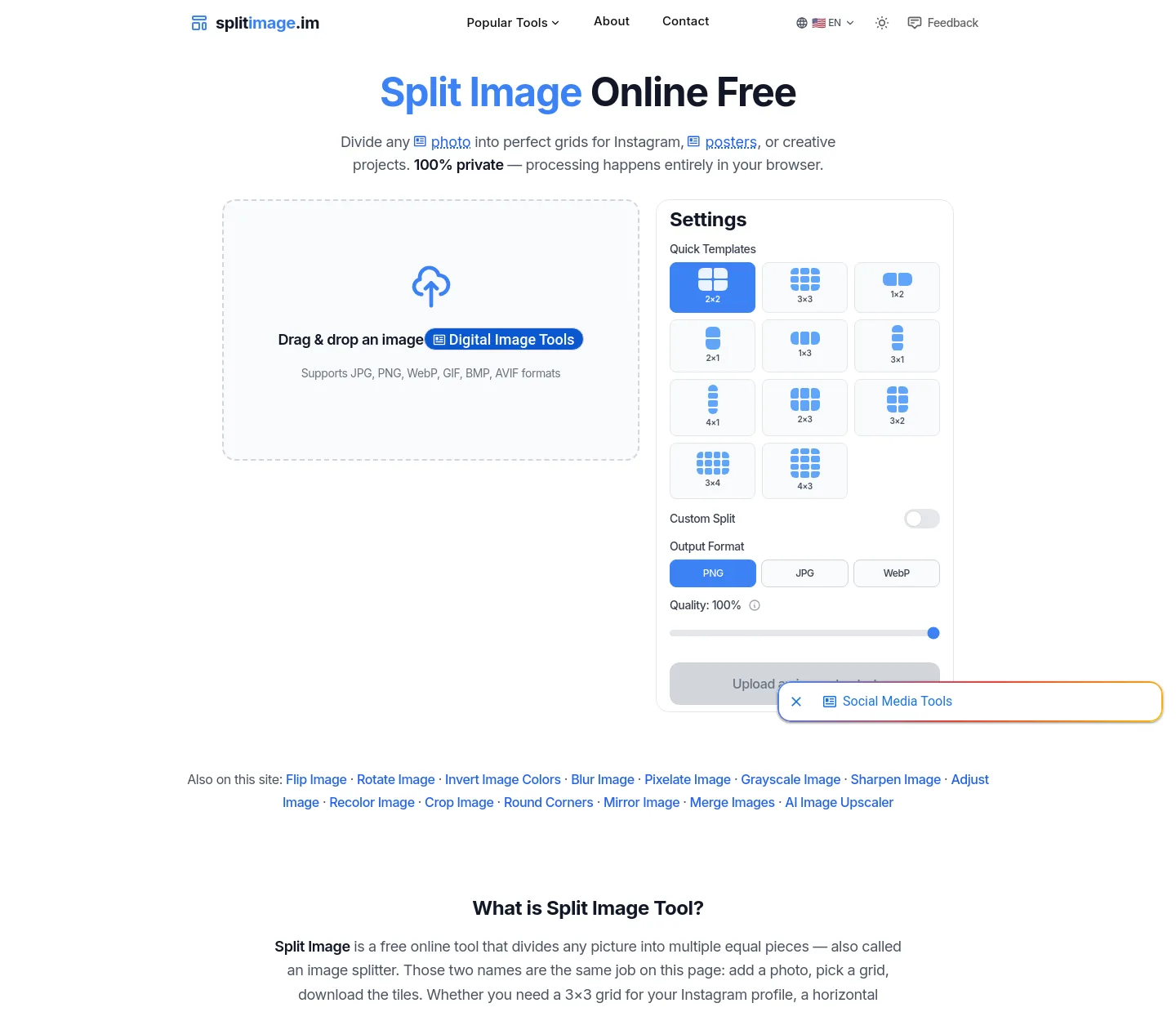 splitimage.im — a measured funnel