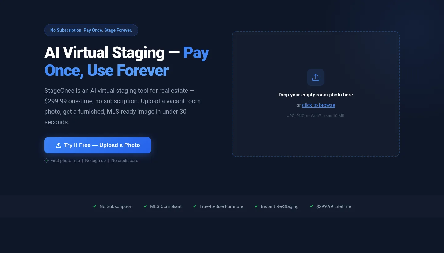 stageonce.com — Hero
