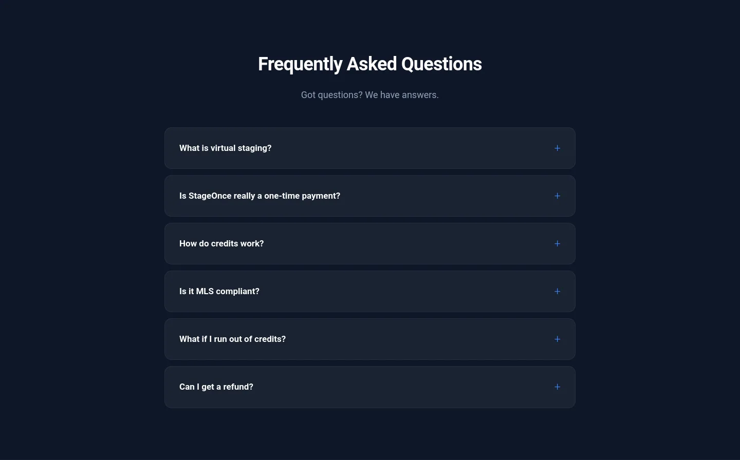 stageonce.com — FAQ