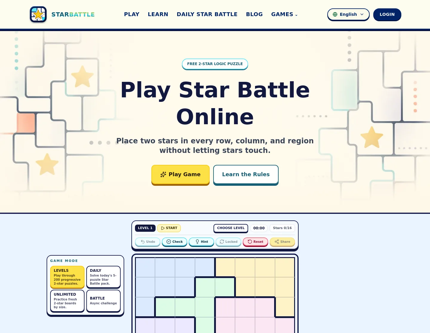 starbattle.online — a measured funnel
