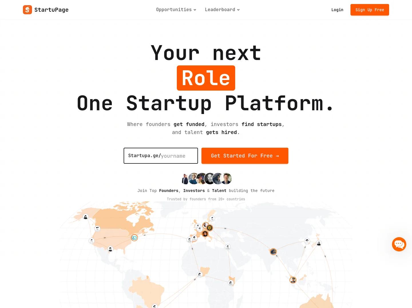 startupa.ge — a measured funnel