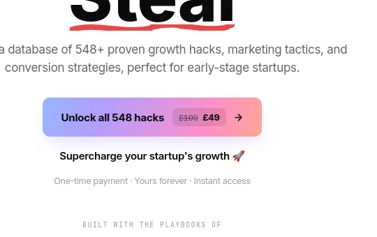 Price anchor element from startupgrowthhacks.com