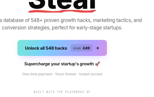 Price anchor element from startupgrowthhacks.com