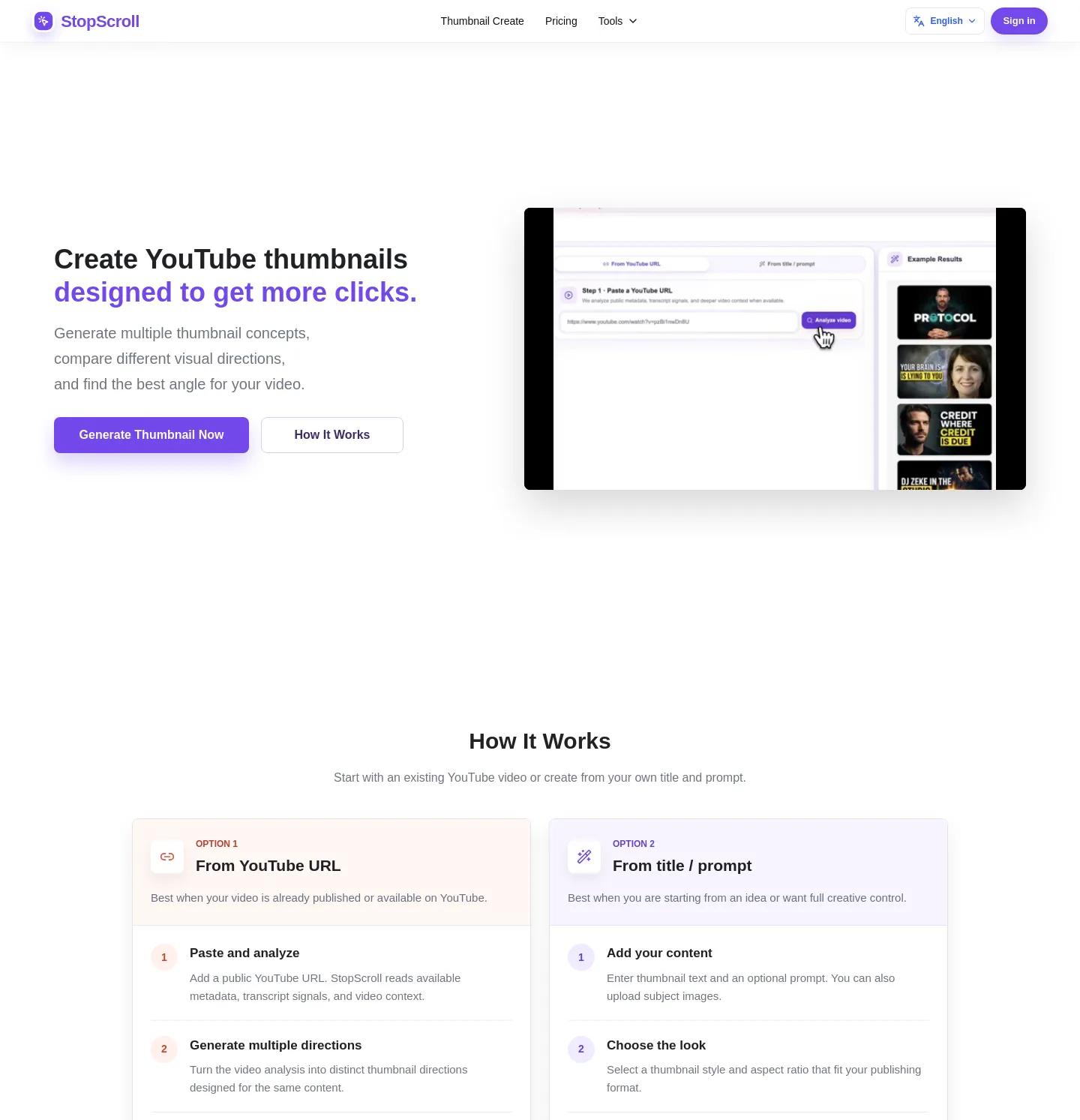 stopscroll.io — a measured funnel