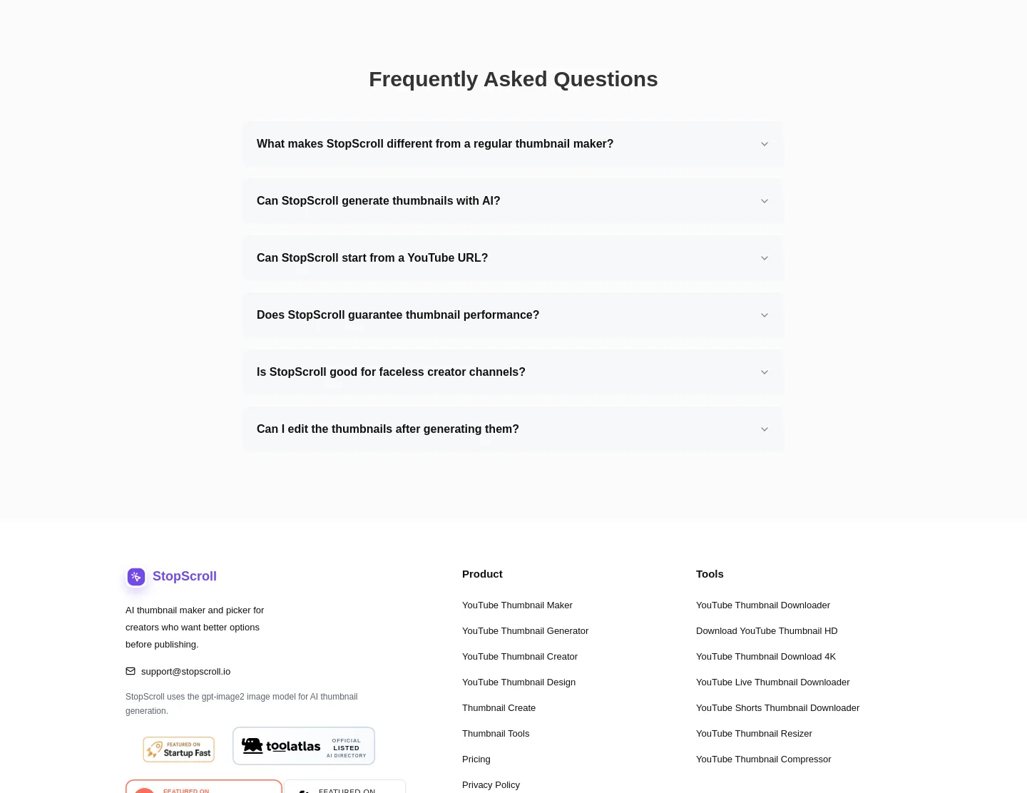 stopscroll.io — FAQ
