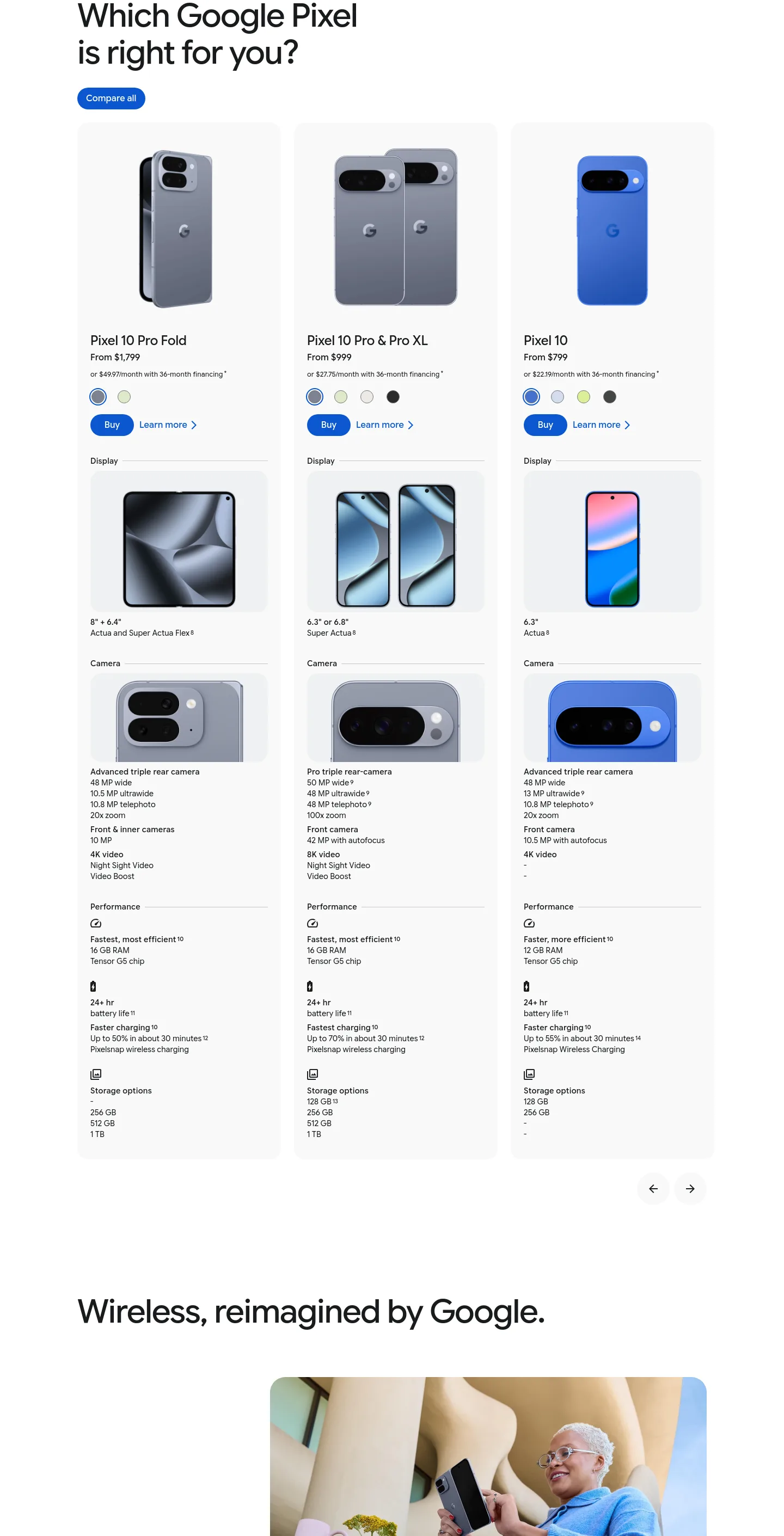 store.google.com — a real Pricing section