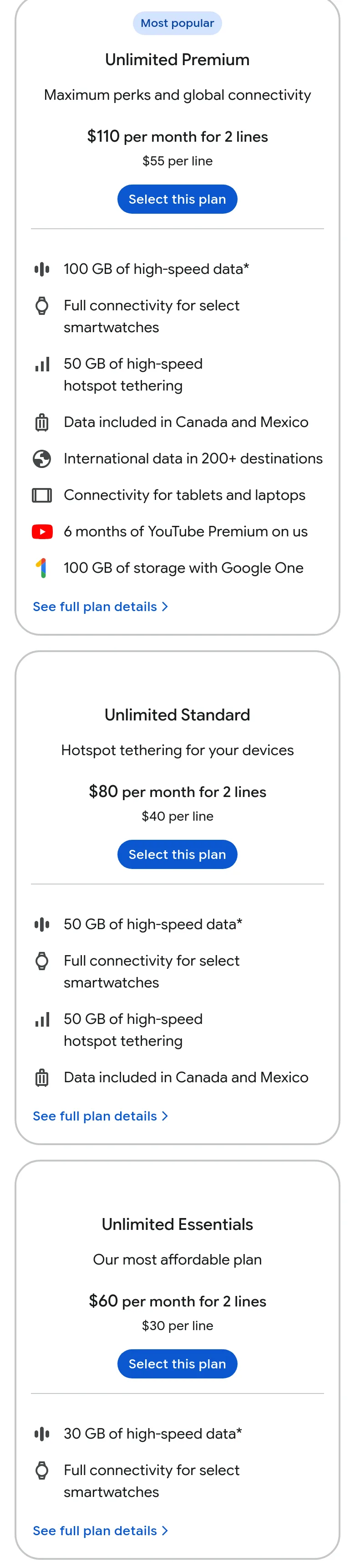 store.google.com — Pricing