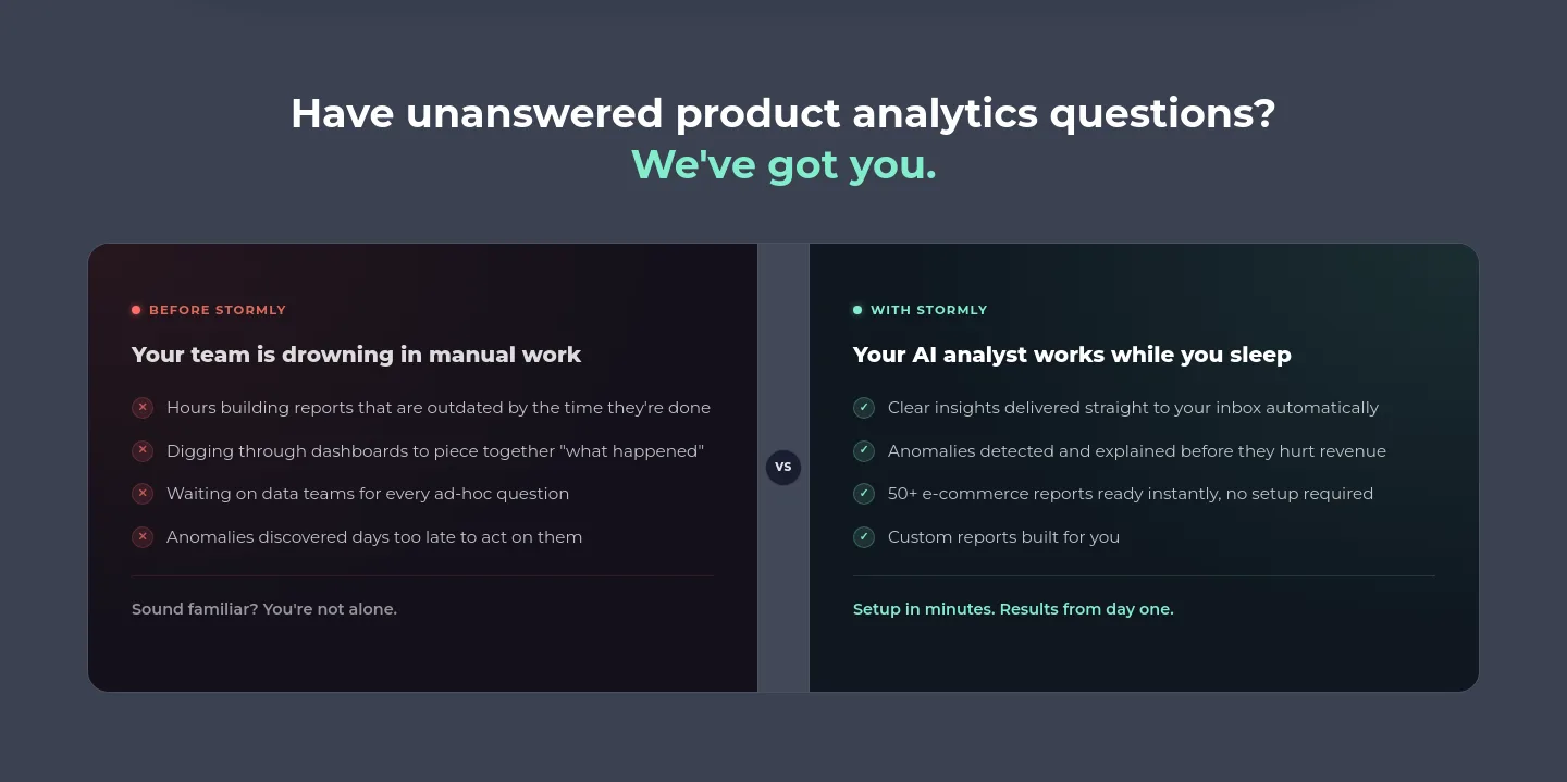stormly.com — a real Comparison section