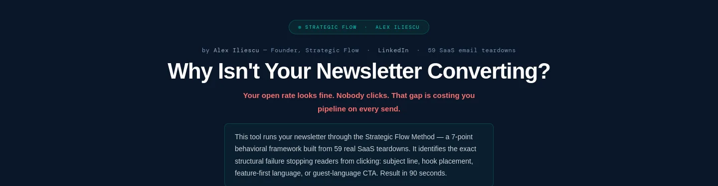 strategic-flow-audit.replit.app — a measured funnel
