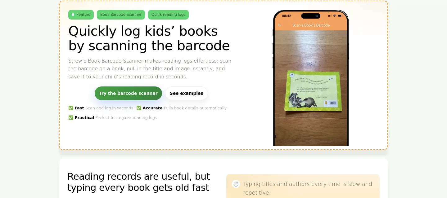 strew.app Hero section