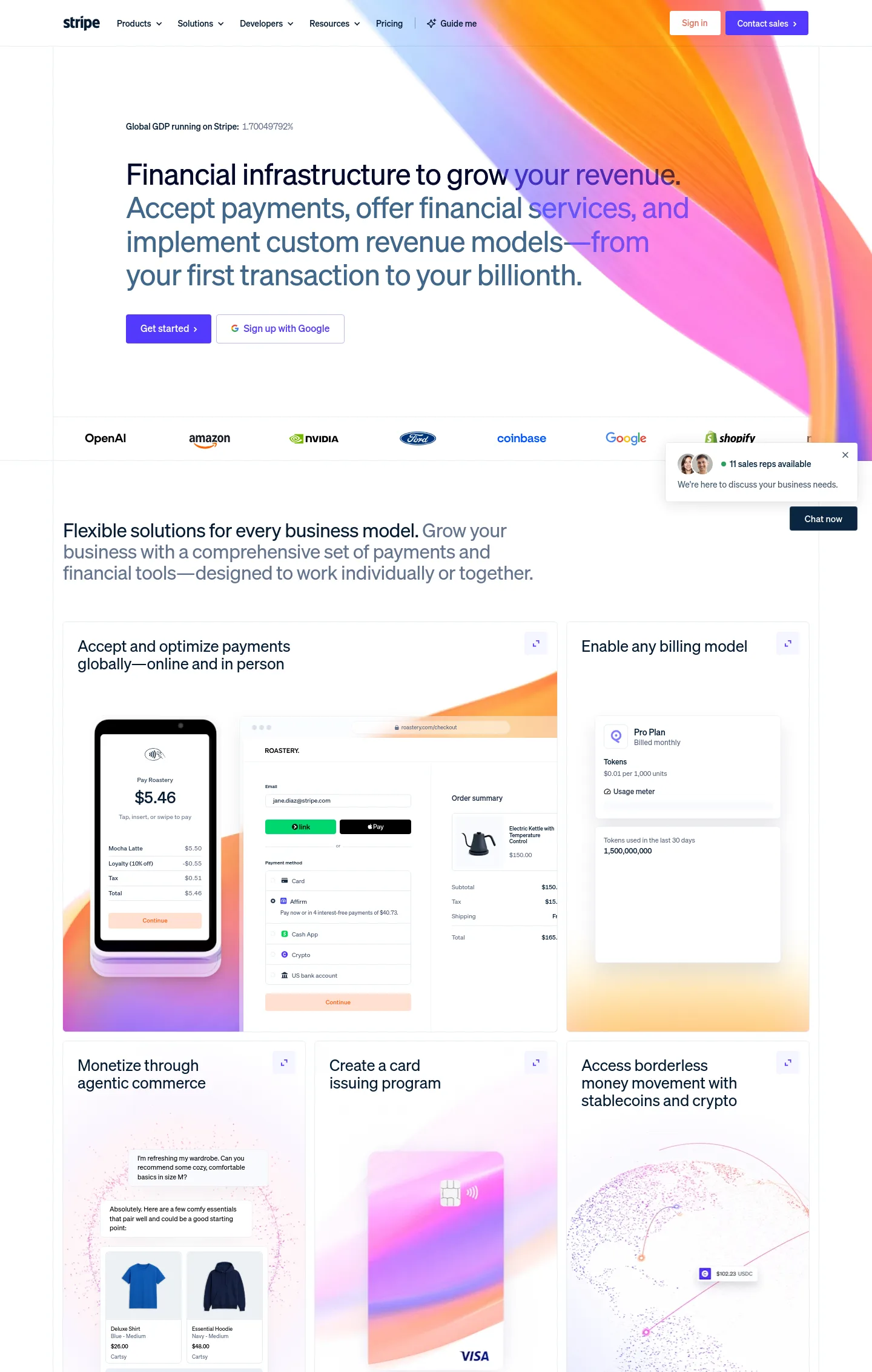 stripe.com — a measured funnel