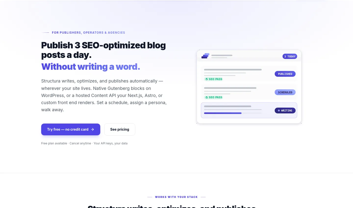 structurawp.com — Hero