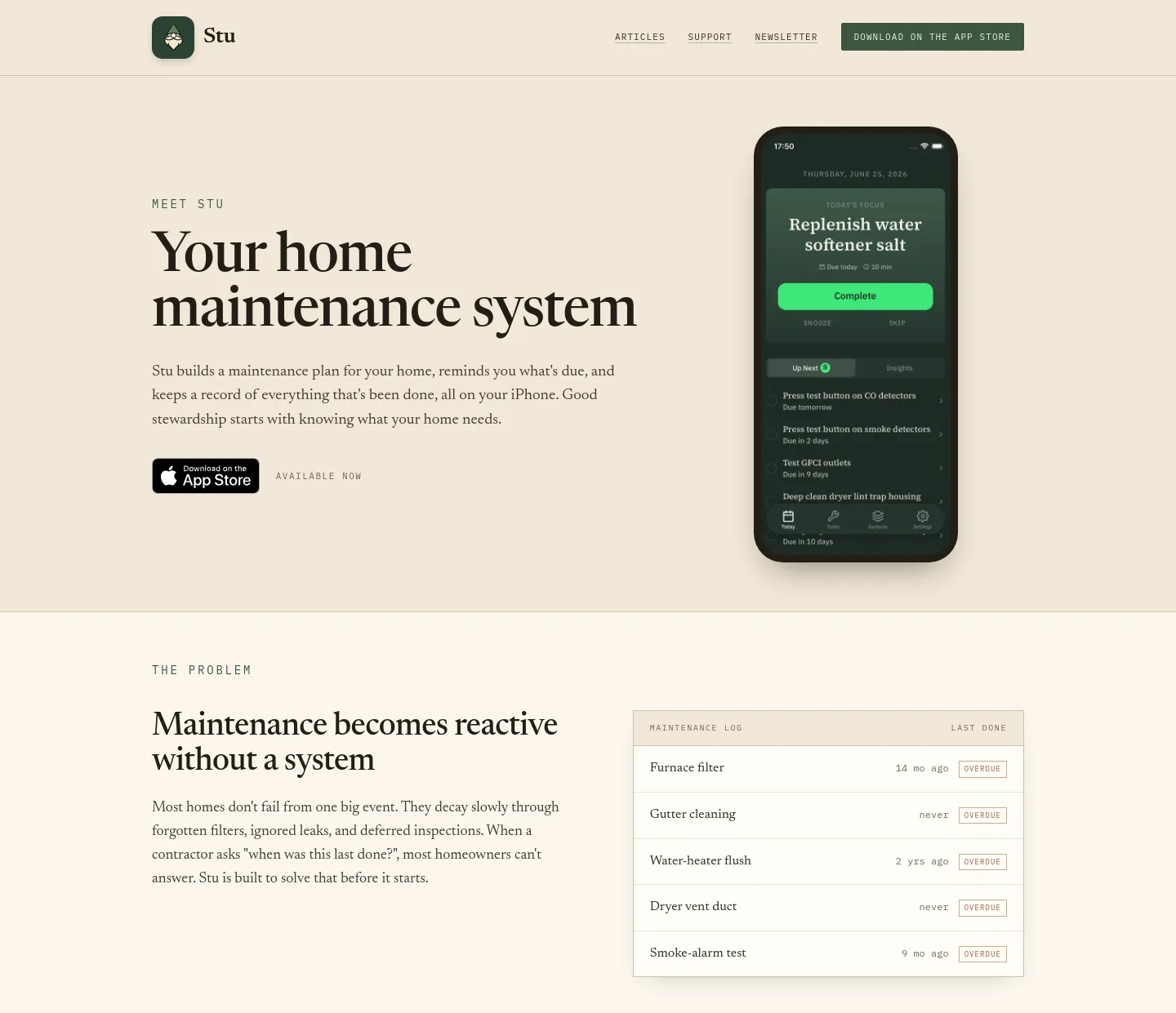 stu.tools — a measured funnel