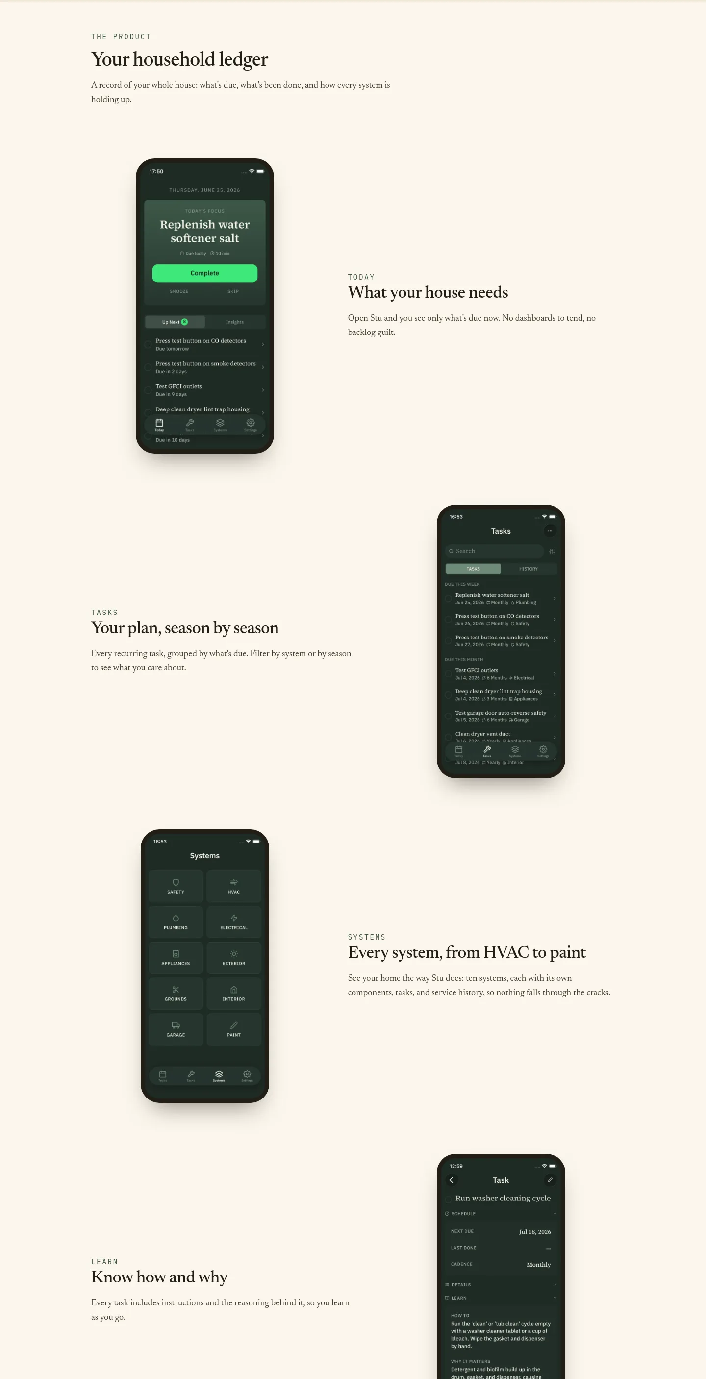 stu.tools — a real Features section