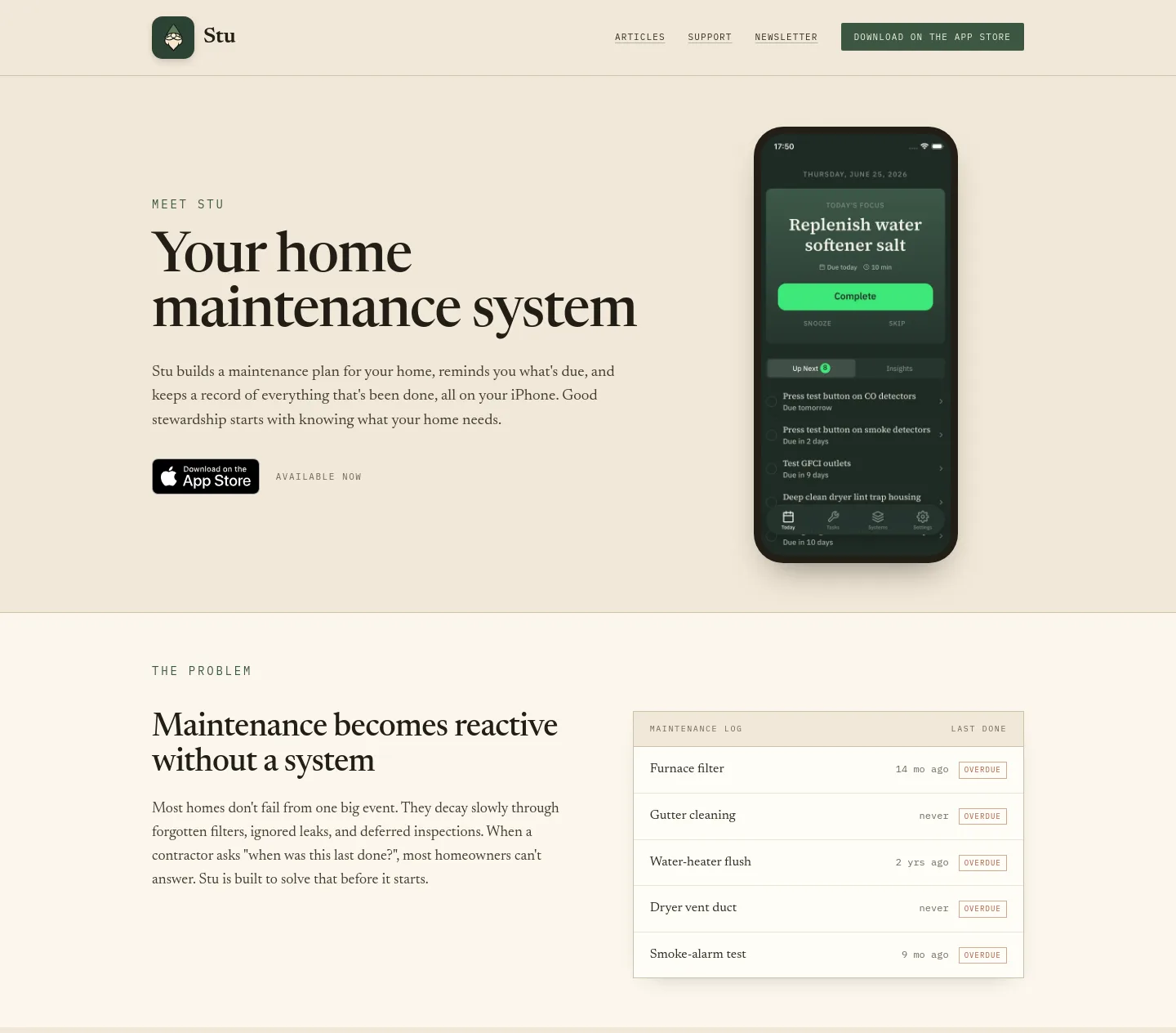 stu.tools — a measured funnel