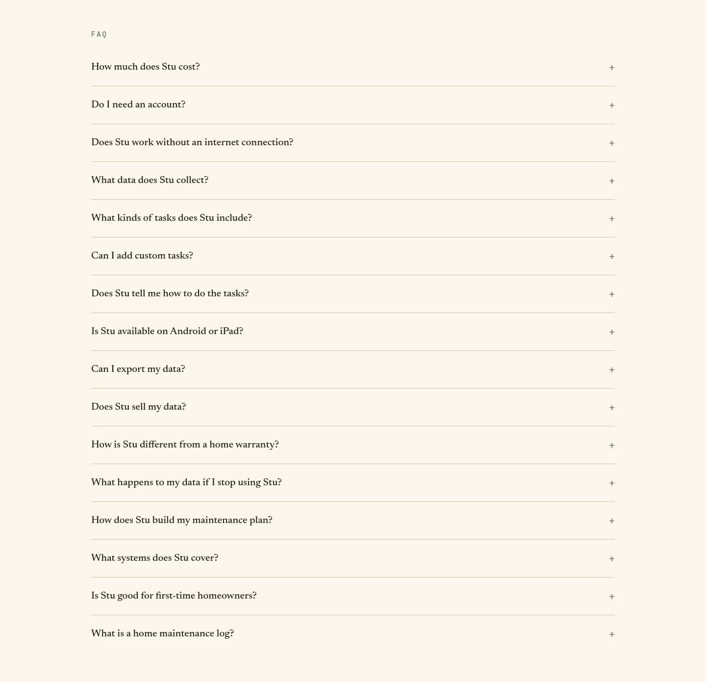 stu.tools FAQ section