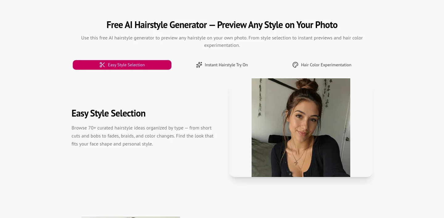 stylecut.app Hero section