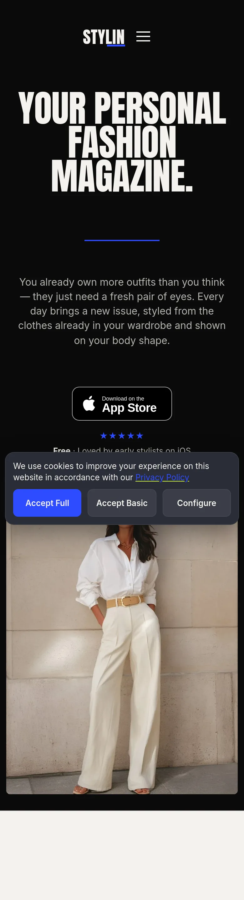 stylinai.com — a measured funnel