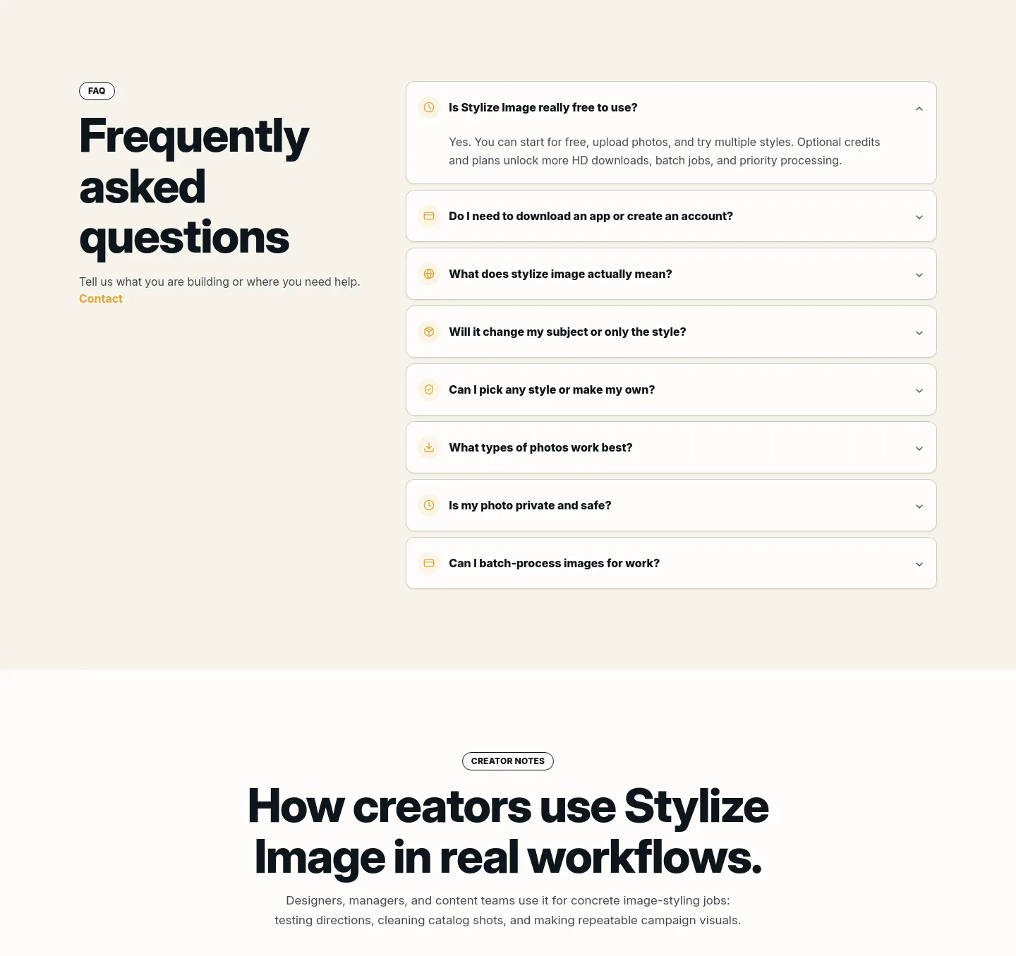 stylizeimage.com — FAQ