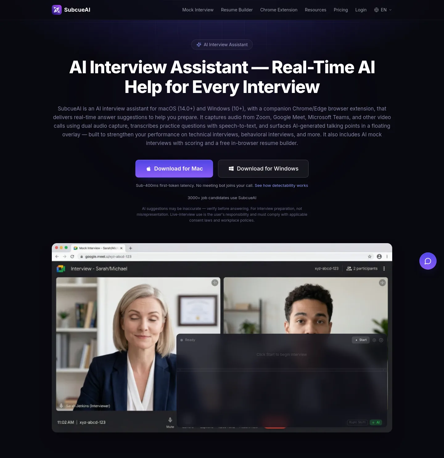 subcue.ai — Hero