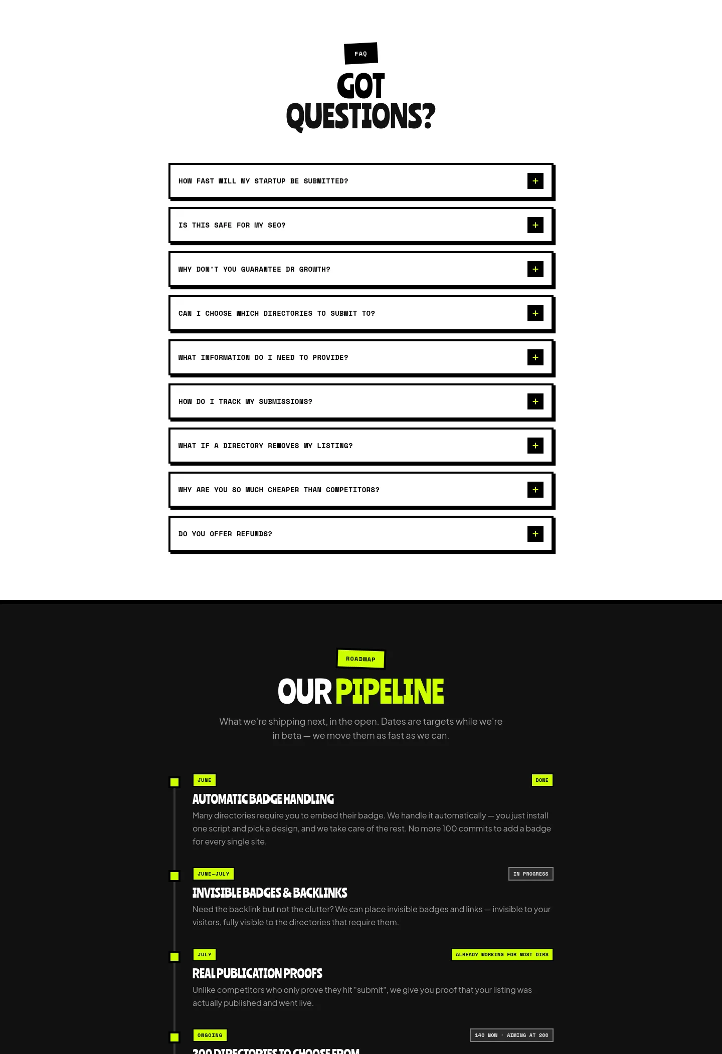 submitator.com — FAQ