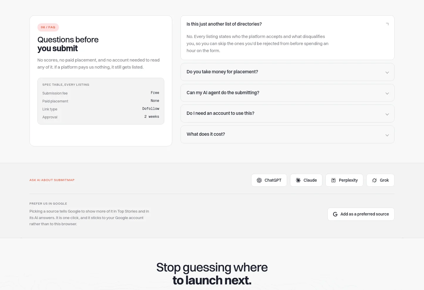 submitmap.com — FAQ