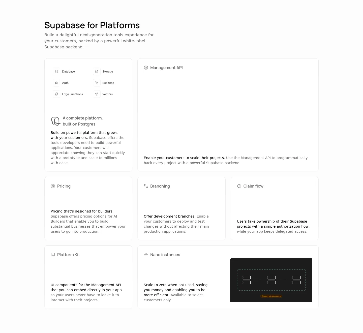 supabase.com — a real Logo Wall section