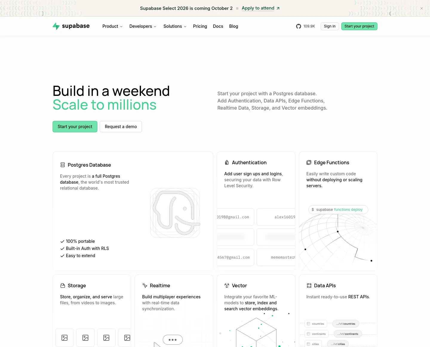 supabase.com — a measured funnel