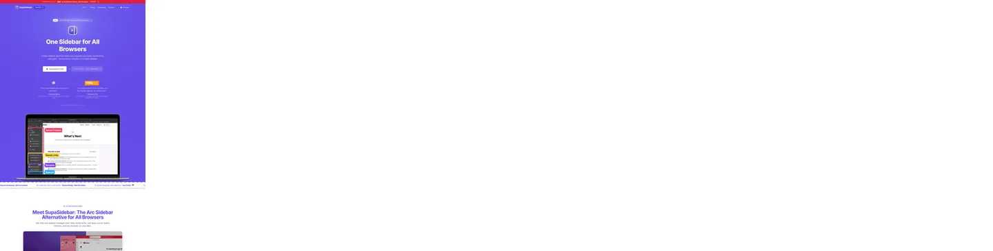 supasidebar.com — a measured funnel