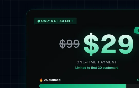 Price anchor element from supawazap.com