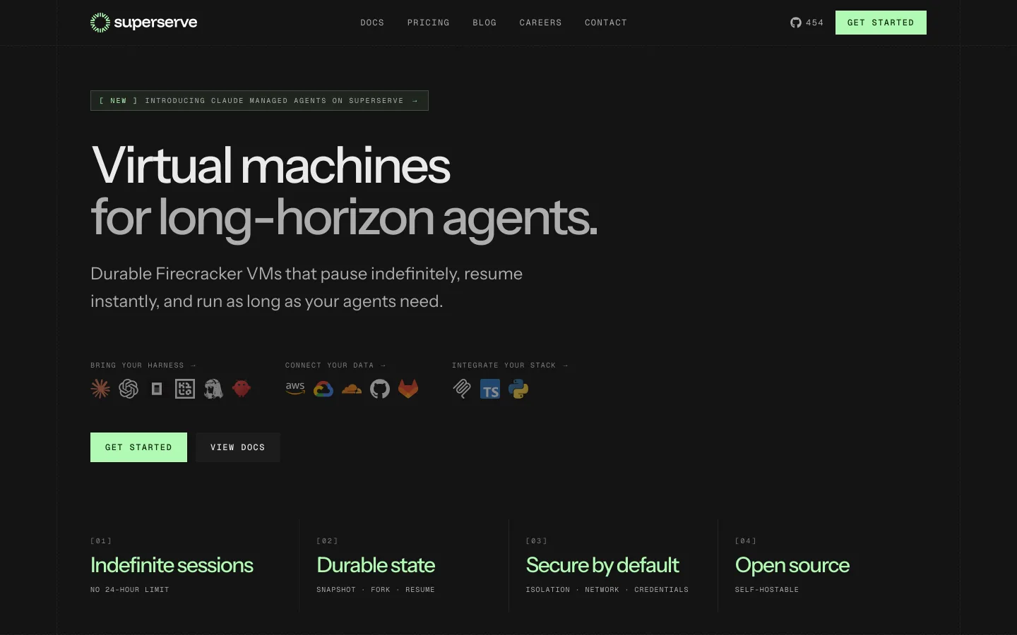 superserve.ai Hero section