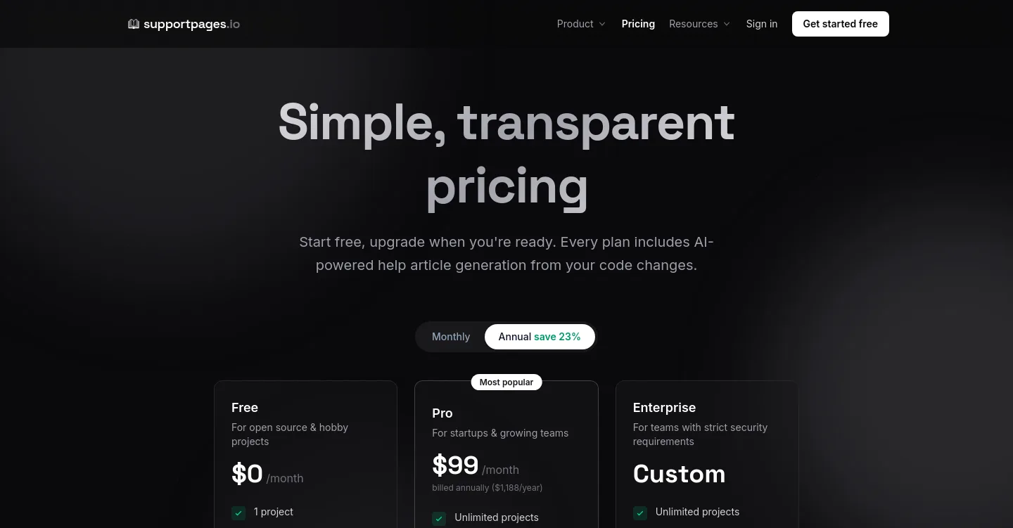 supportpages.io — Features