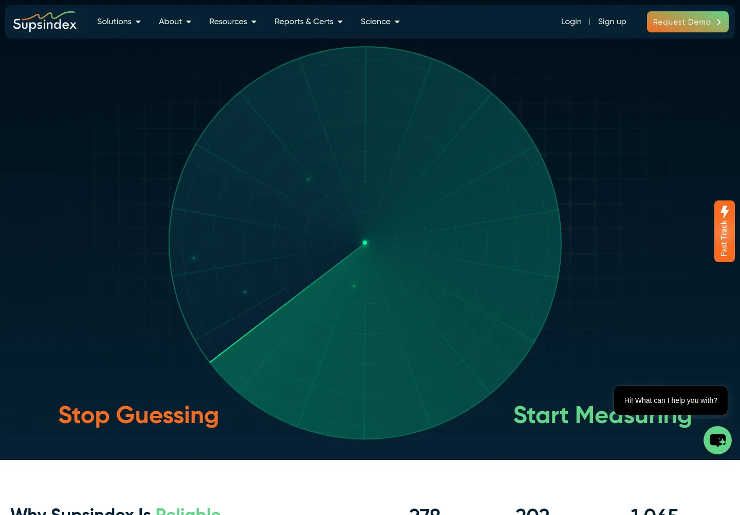 supsindex.com Hero section