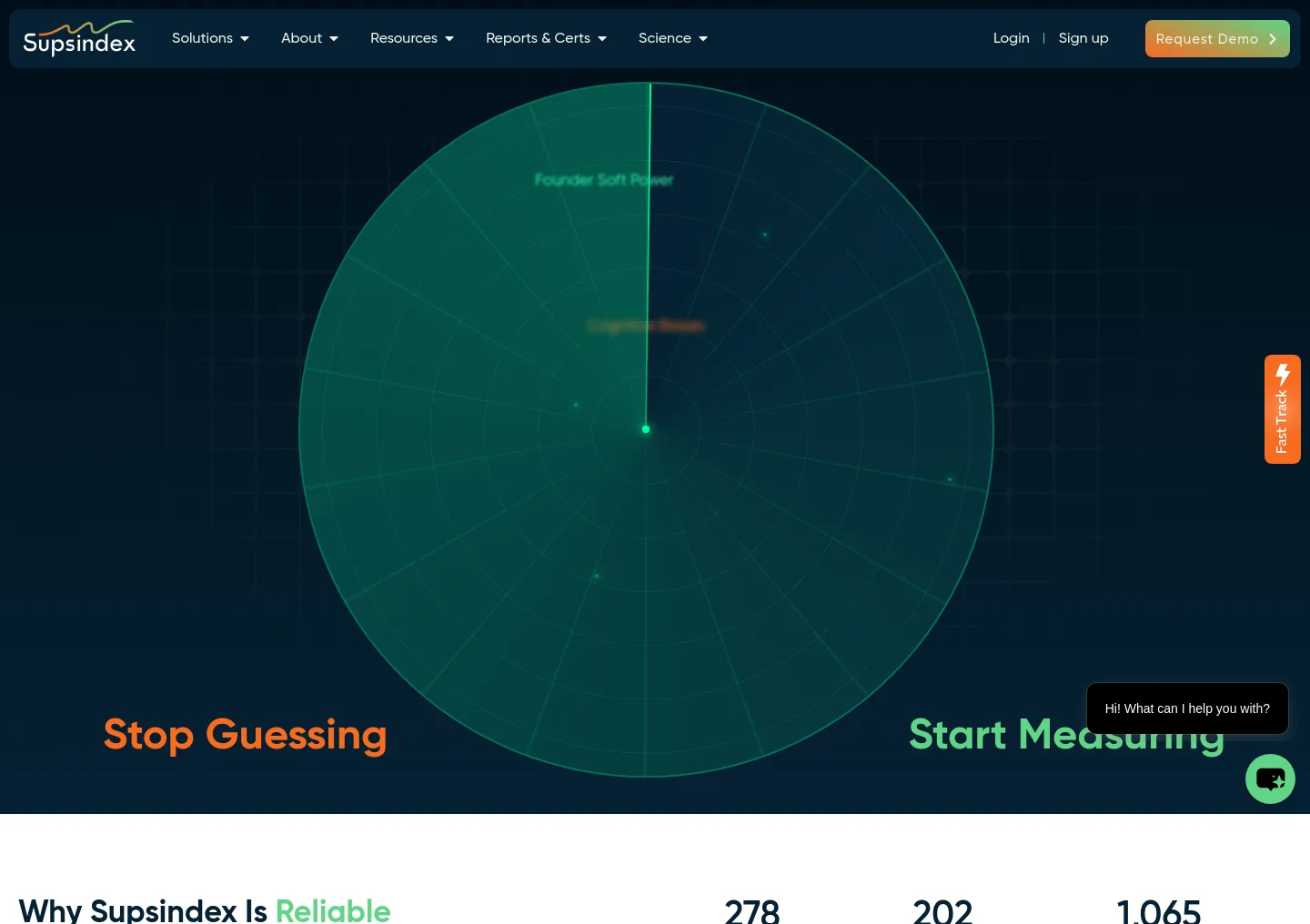 supsindex.com Hero section