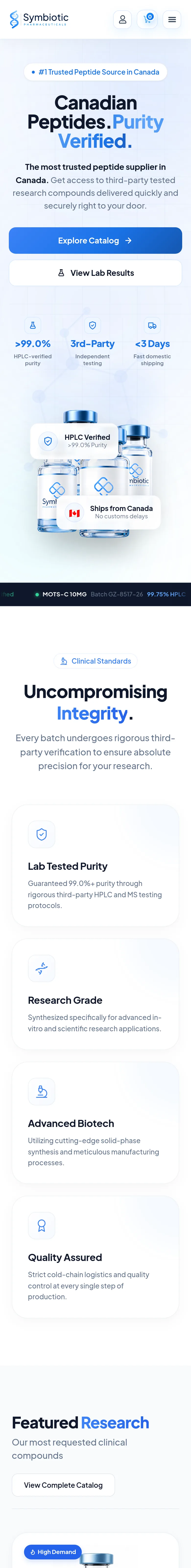 symbioticpharma.is — a real The Objection-Handler page