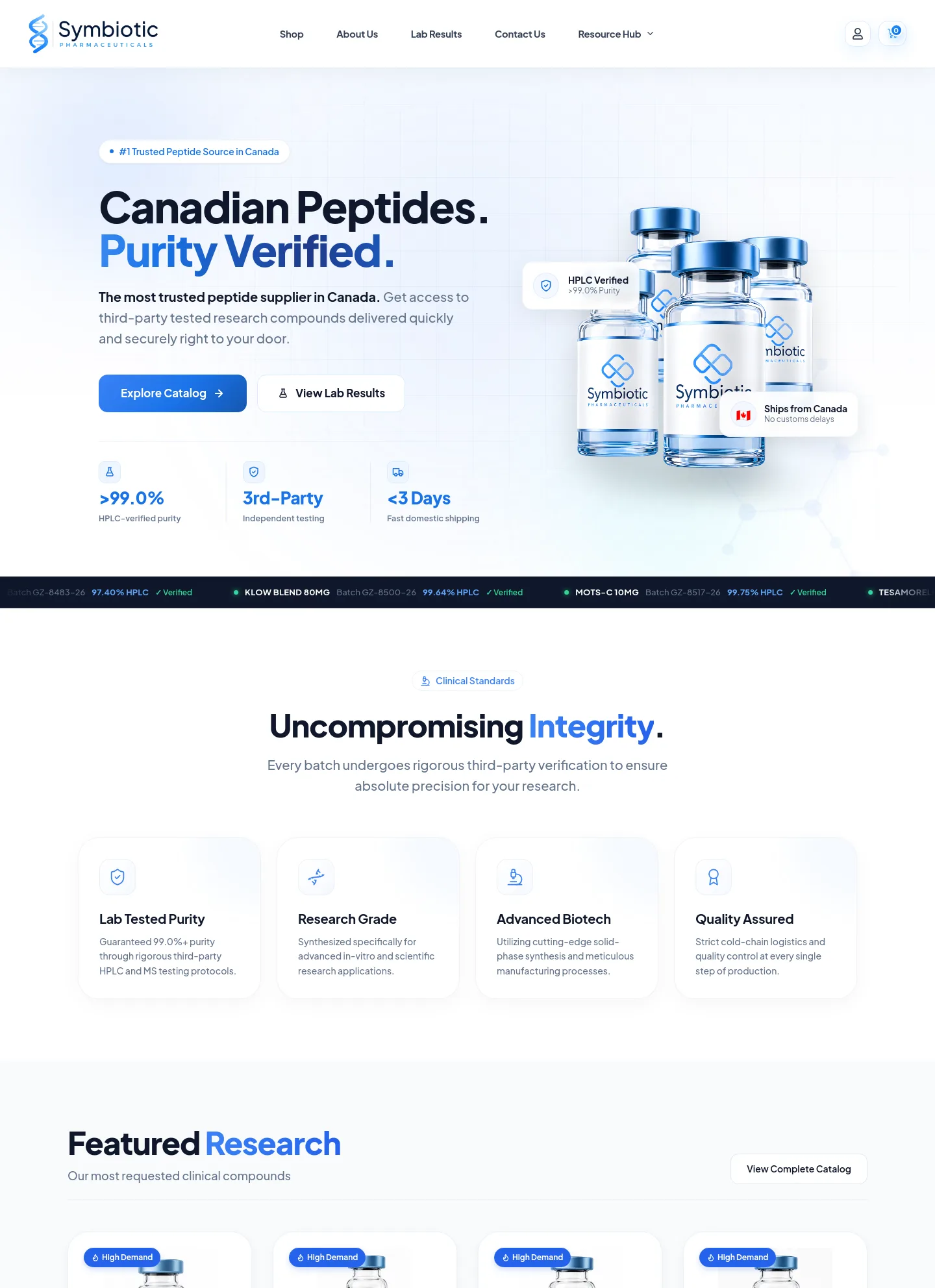 symbioticpharma.is — a measured funnel