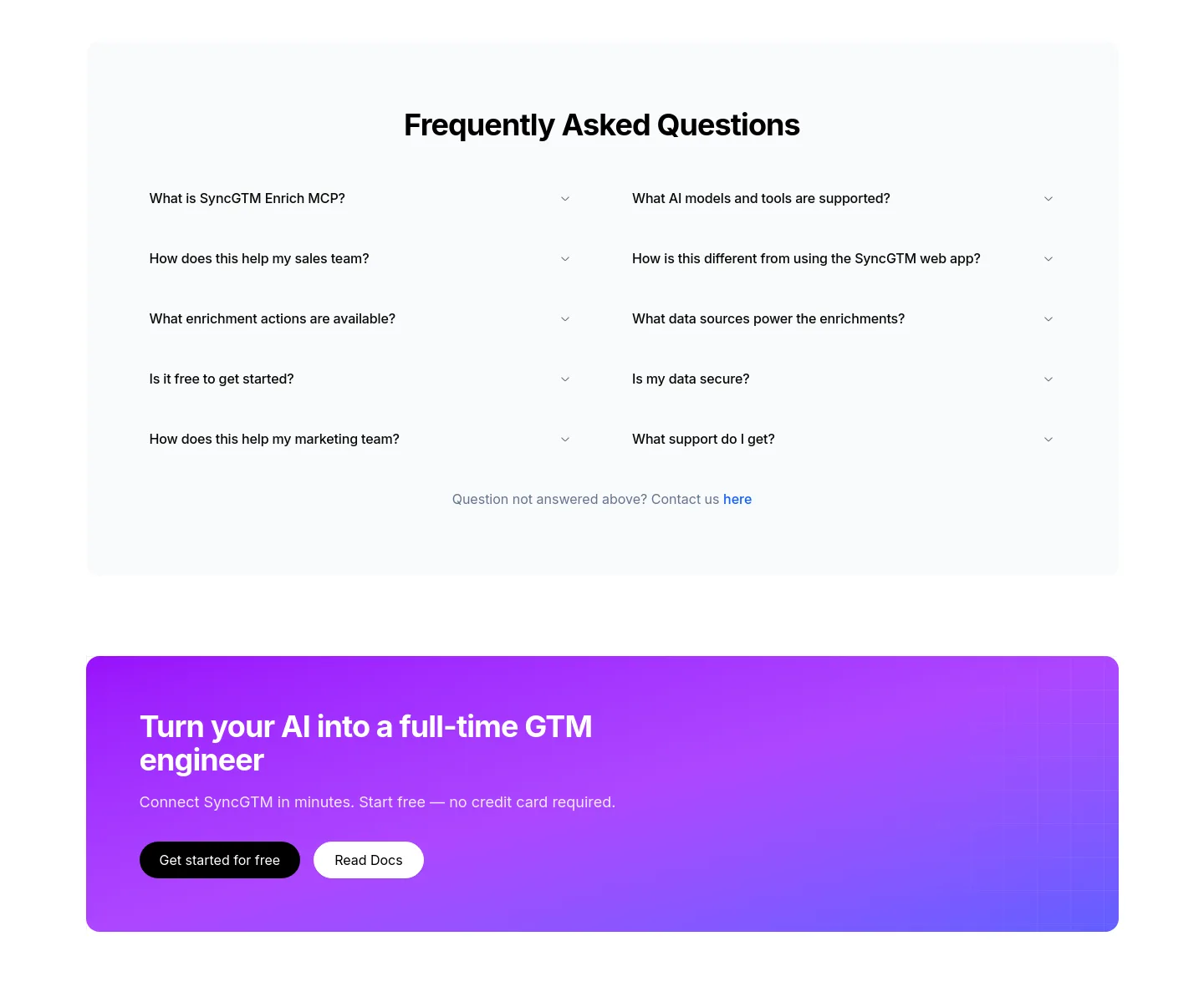 syncgtm.com FAQ section