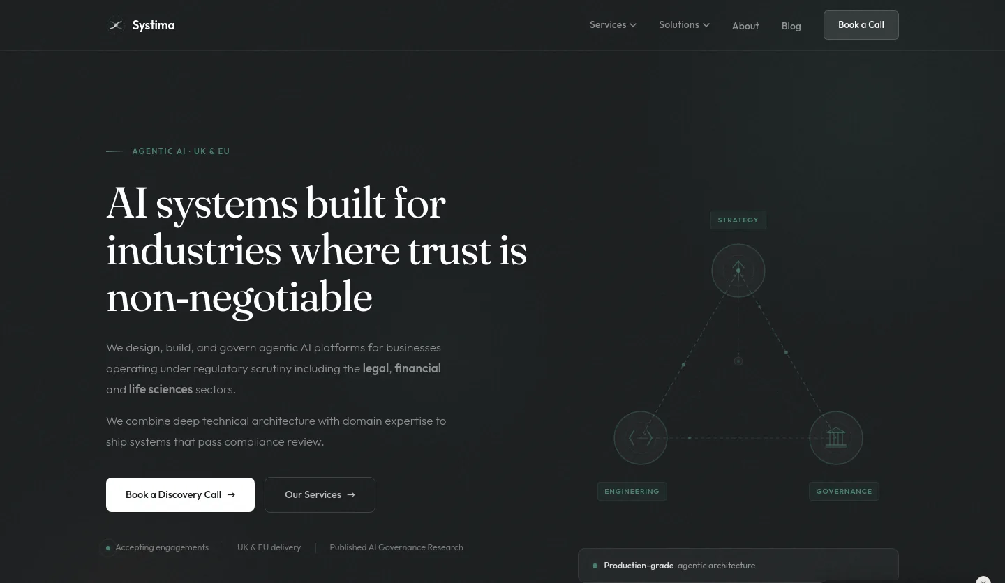 systima.ai — a measured funnel