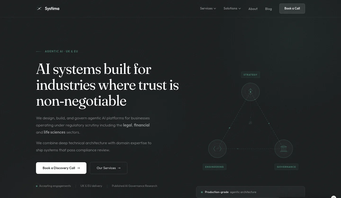 systima.ai — a measured funnel