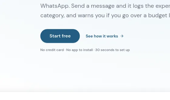 No credit card element from tallymsg.app