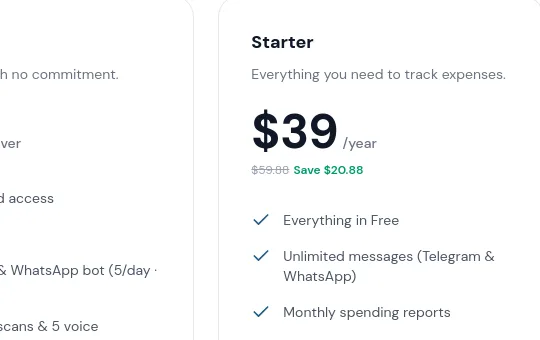 Price anchor element from tallymsg.app