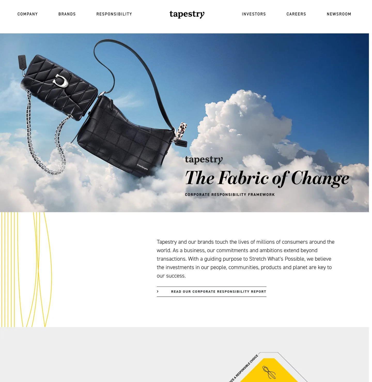 tapestry.com — a measured funnel