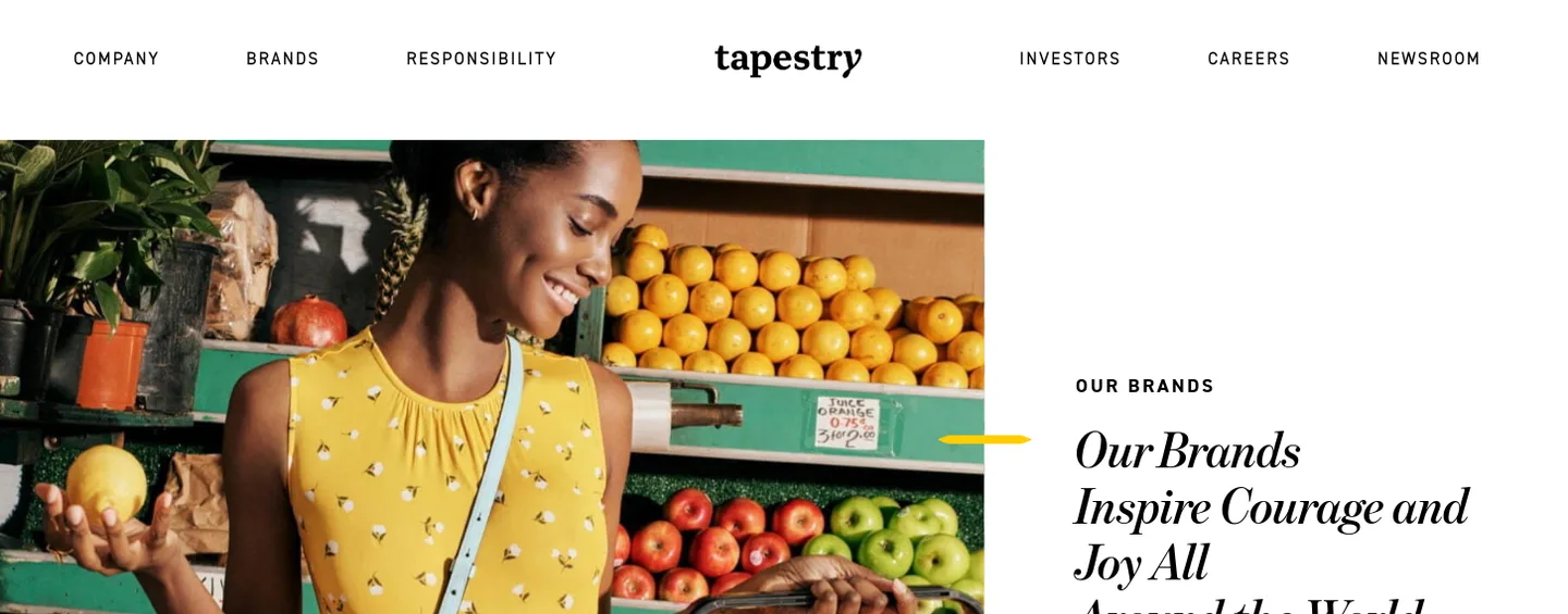tapestry.com — a measured funnel
