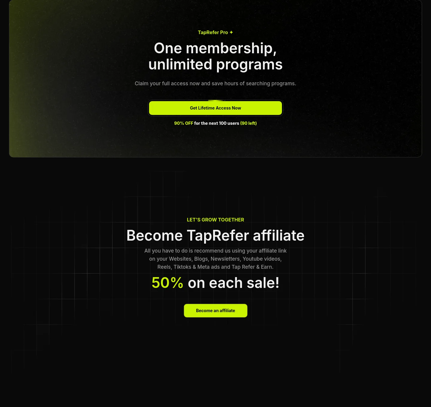 taprefer.com — a real Stats section