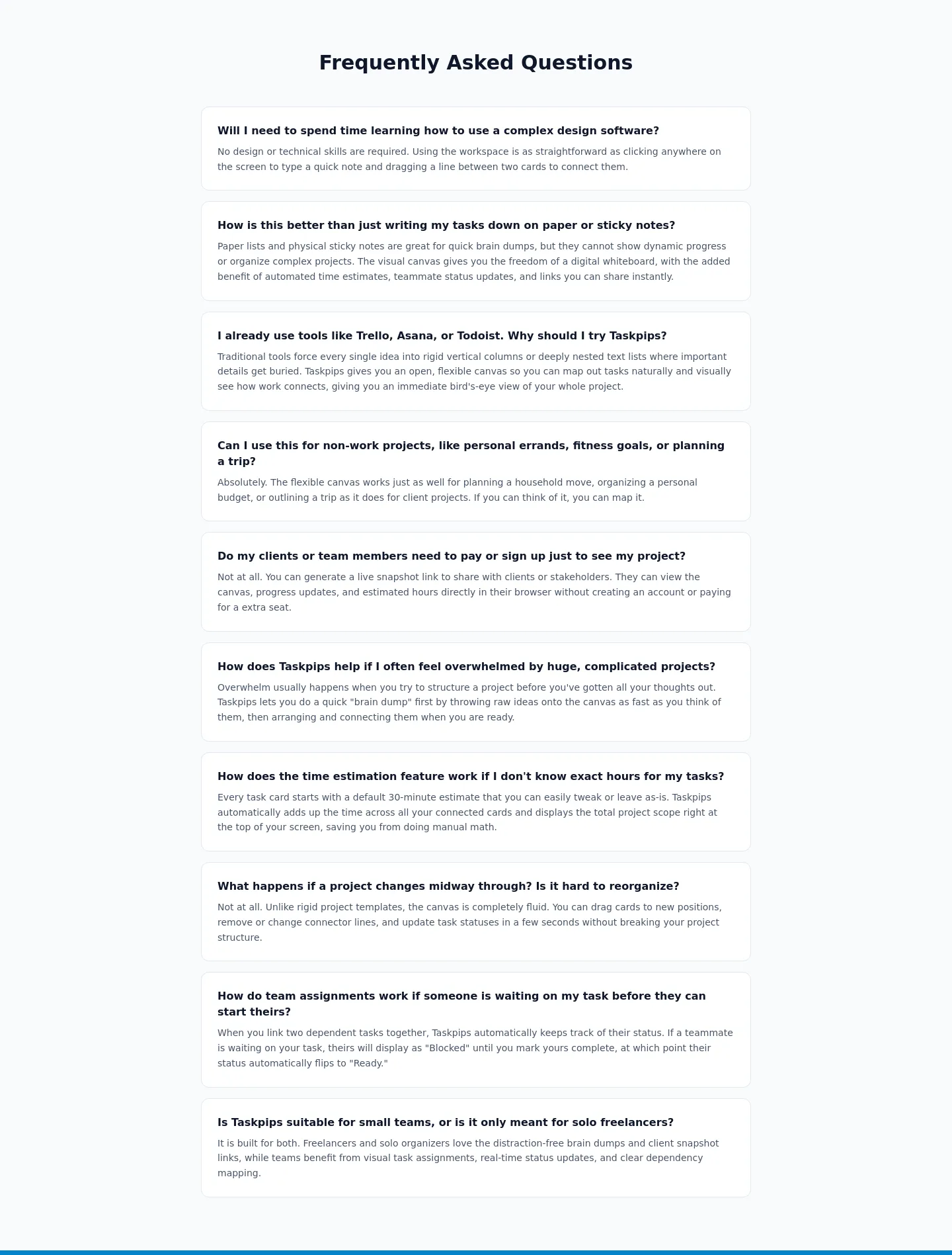 taskpips.com — FAQ