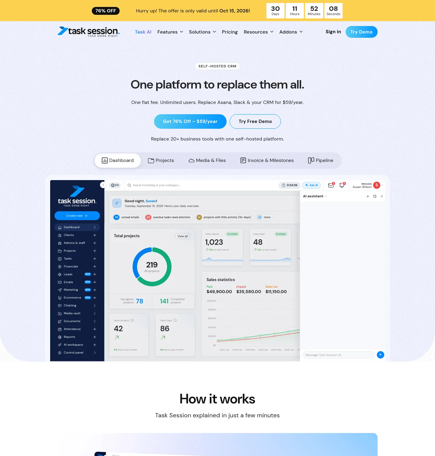 tasksession.com — Hero